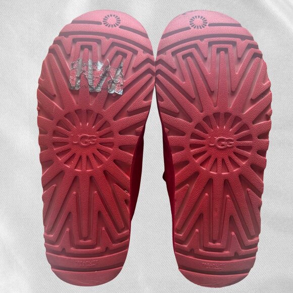 🔥 Red UGG Neumel Ankle Boots Men's 9/Women's 10.5 Like New! Sherpa Cozy - Picture 17 of 17